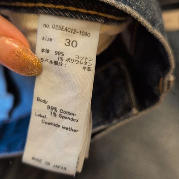 Moussy Vintage Otis Flare High Waisted Blue Denim Jeans Cropped Size 30 - Picture 7 of 14